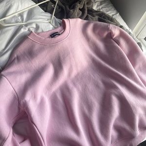 PrettyLittleThing Pink Oversized Crewneck